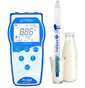 Máy đo pH/ điện thế/ nhiệt độ trong thực phẩm lỏng Apera PH850-DP